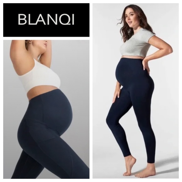 Blanqi Maternity XL 14 16 Navy Blue Belly Support Compression - Picture 1 of 3